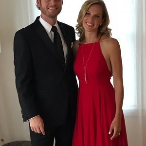 Lulu’s mythical kind of love red maxi dress